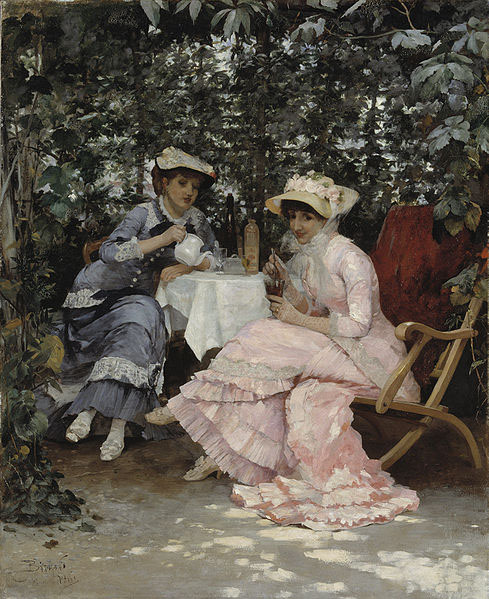 Hugo Birger Sitting under the Arbour